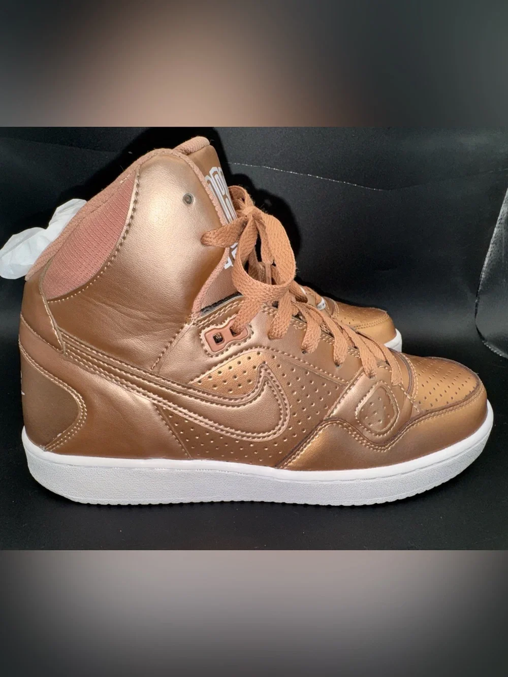 Nike Force High Metallic Bronze/Copper High-Top Sneakers – women’s 8.5